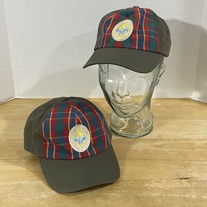 LOT of 2 Boy Scouts of America Webelos RANK Hat Cap Red Green Fitted M/L BOYS